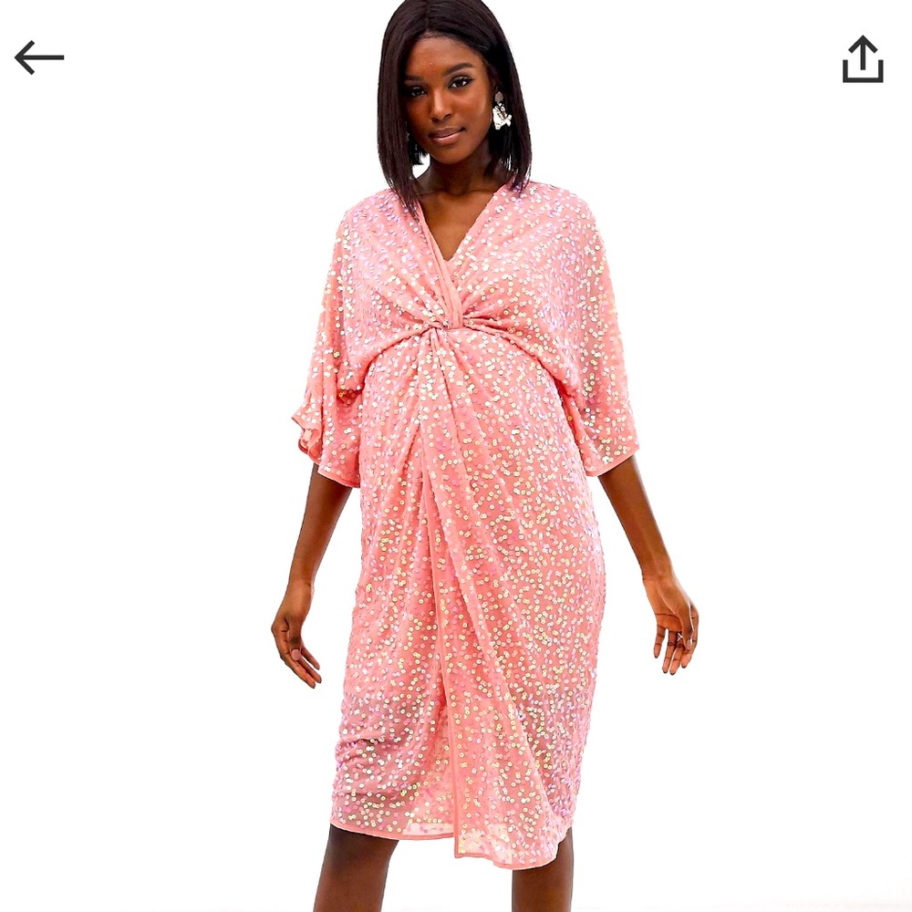 💕 NWT Gorgeous ASOS Maternity Sequin Dress!